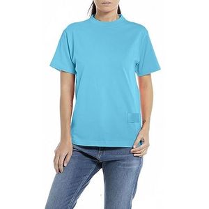Replay T-shirt pour femme, 202 Horizon Azure, XXS