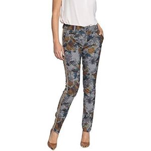 ATT Jeans Jeansbroek voor dames, slim fit, chino, elastische stof, Valeria, bloem, 42 W/31 L, Bloemen