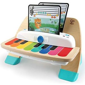 Baby Einstein Hape Piano Magic Touch, houten muziekspeelgoed, inclusief 3 bladmuziek en 6 verschillende liedjes, vanaf 12 maanden