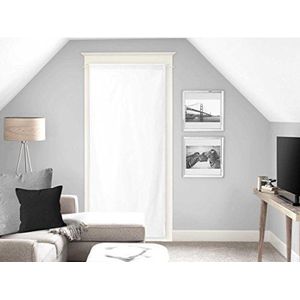 Soleil d'Ocre Dolly Gordijn voor ramen en deuren, polyester, wit, 90 x 200 cm