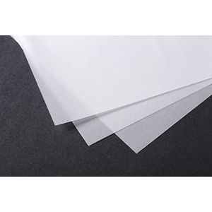Clairefontaine - Ref 975075C - transparant papier (50 vellen) - DIN A3, 50/55 g, hoge transparantie, glad oppervlak, zuurvrij, bedrukbaar - geschikt voor inkt, marker en potlood