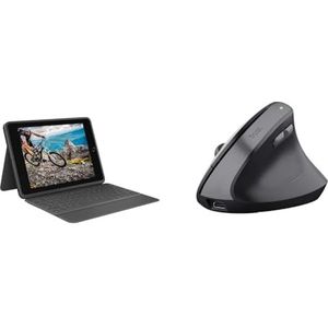 Logitech Rugged Folio voor & Trust Yuno ergonomische muis, draadloos,