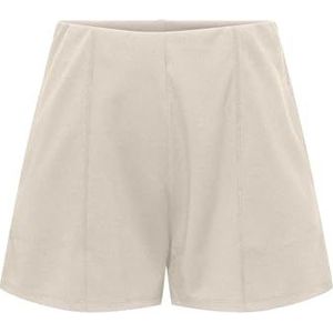 ONLY Short Onlsania JRS - Taille élastique - Pour femme, Pumice Stone, M