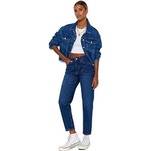 TRENDYOL Jeans - Bleu - Maman, bleu foncé, 44