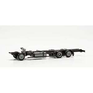 herpa 085571 - vrachtwagen chassis Scania - 7,82 m - 2 stuks origineel in schaal 1:87 - modelbouwmodel - decoratie - accessoires voor miniatuurmodellen van kunststof - zwart