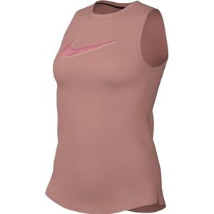 Nike Women's Shirt W Nk Df Swoosh Hbr Tank, Red Stardust, FB4914-618, L