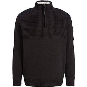 TOM TAILOR Sweater heren, 29999, zwart, XXL, 2999, zwart