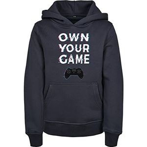 Mister Tee Own Your Game Hoodie voor kinderen, marineblauw, 122-128, Navy Blauw