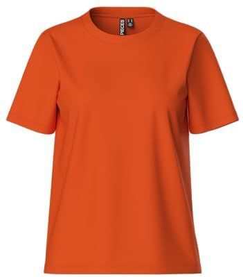Pcria Ss Solid Tee Noos Bc, Mandarijn Oranje, XL, Oranje Mandarijn, XL