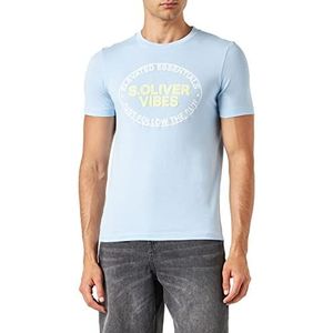 s.Oliver T-shirt met korte mouwen voor heren, Blauw-(370)