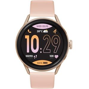 Ice-Watch - ICE Smart 2.0 Rose Gold - Nude - Ronde roze smartwatch voor dames - 023068 (1,2 inch), Beige, riem