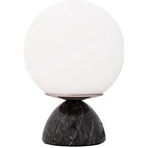 Pauleen Shining Pearl tafellamp E14, 20 W, zwart/wit gemarmerd 48192