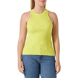 HUGO Shariza Knitted_TOP dames glanzend geel 733 XL, Geel glanzend 733