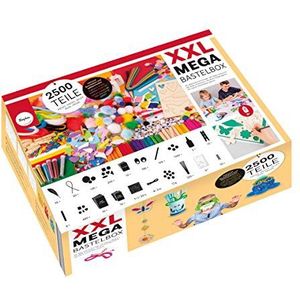 Rayher XXL-Mega knutselbox p knutselen voor kinderen, 2,500 stuks, 69251000