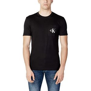 Calvin Klein Jeans Core Monologo Pocket Slim T-shirts S/S heren, Ck Black