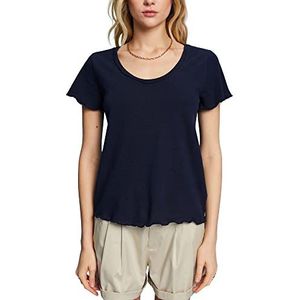 ESPRIT 043ee1k303 T-shirt voor dames, Navy Blauw