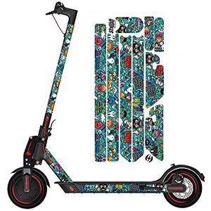 STYLISH SCOOTERS Modelsticker Bomb V.2 voor Xiaomi M365, geschikt voor alle Xiaomi modellen en compatibel, accessoires voor Xiaomi M365 (sticker Bomb V.2)