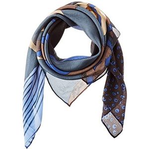 Unmade Copenhagen Ruthyum damesriem, blauw bedrukt / bruin, Eén maat, blauw bedrukt / bruin