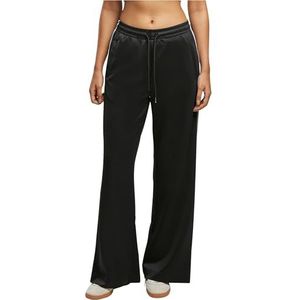 Urban Classics Joggingbroek voor dames met wijde pijpen, zwart., XXL