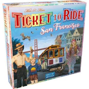 Asmodee - Ticket To Ride San Francisco, tafelspel, 2-4 spelers, 8+ jaar, editie in het Italiaans