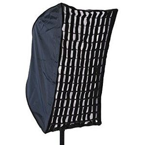 Phot-R® Professionele opvouwbare softbox 60x90 cm met honingraatrooster voor foto