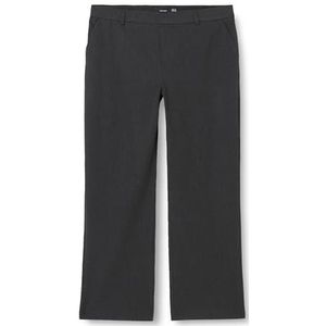 VERO MODA Vmmaya Mw Straight Solid Pant Noos Pantalon pour femme, Gris foncé mélangé, XXL / 34L