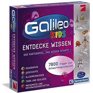 Galileo Kids 69159 De grote kennisquiz, vraag- en antwoordenspel vanaf 7 jaar, leerkaartspel, algemene kennis en plezier voor het hele gezin