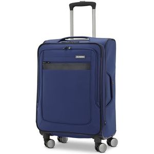 Samsonite Ascella 3.0 Softside Uitschuifbare koffer met zwenkwielen, Saffier Blauw, Ascella 3.0 Soft Side Uitschuifbare koffer met zwenkwielen