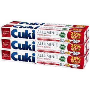 Cuki Aluminium avec texture spéciale à relief 16+4 m, 6 boîtes de 16 + 4 m