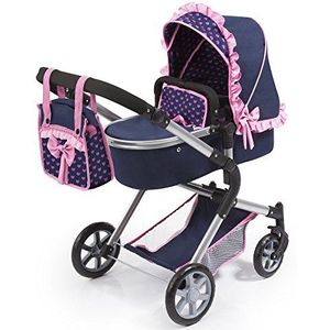 REIG - Poppenwagen Bebe-Paseo Urban Neo Blauw, REA18501