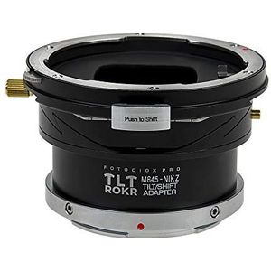 Fotodiox Pro TLT ROKR Tilt/Shift lensadapter compatibel met Mamiya 645 MF (M645) Mount Lens on Nikon Z-Mount camera's