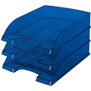 Leitz Plus / 52260039 brievenmand, A4, polystyreen, 5 stuks, donkerblauw