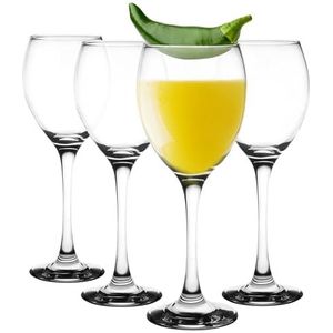 Glasmark KROSNO 1992 wijnglazen, set van 4, 300 ml, witte wijnglazen, rode wijnglazen, wijnglas, waterglazen, dessert, cocktail, vaatwasmachinebestendig