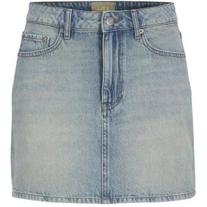 Jack & Jones JXLAURA MW DNM SN korte denim rok, medium blauw, XS, Medium blauwe denim, XS