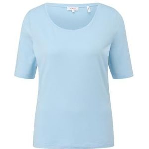 s.Oliver 2132318 T-shirt met korte mouwen voor dames, Blauw 5081