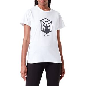 hummel Hmloffgrid T-shirt voor dames, katoen, jersey, S/S Wo