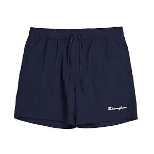 Champion Legacy Icons Beachshorts - Crinkle Taslon Small Script Logo badpak voor heren, Navy Blauw, XL