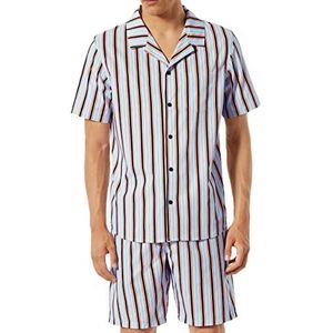 Schiesser Korte pyjamaset Pijama heren, lichtblauw