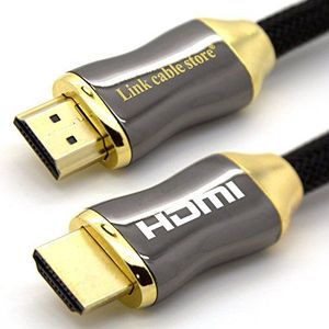 LINK CABLE STORE - Orion – 1 m – HDMI-kabel 1.4 – 2.0 a/b – professioneel – 3D – Ultra HD 4K 2160p – Full HD 1080p – HDR – ARC – CEC – High Speed via Ethernet – vergulde contacten