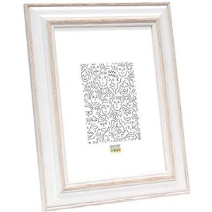 Deknudt Frames - S221H1 - Basic fotolijst - wit/beige - 15 x 20 cm