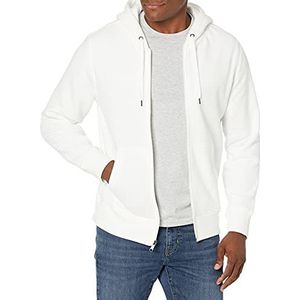 Amazon Essentials Heren fleece hoodie, doorlopende ritssluiting, warm wit, XL