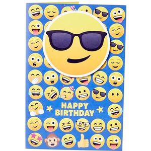 JoyPixels Verjaardagskaart met zonnebril