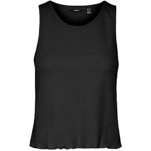 Vero Moda Vmemma Noos T-shirt zonder mouwen voor dames, zwart.