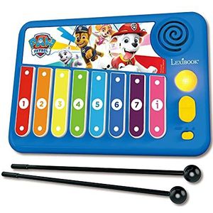 Lexibook Pat'Patrouille Xylofun Elektronische xylofoon voor kinderen, muziekspel, 8 notities, lichtgeleiding 2 hamers inbegrepen, blauw, K340PA