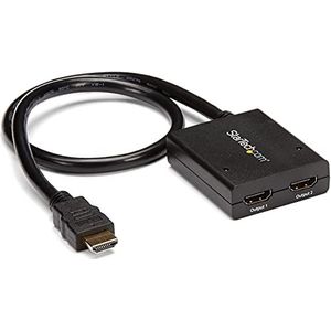 StarTech.com 2-poorts 4K HDMI Video Splitter - 1x2 HDMI splitter gevoed via USB of voedingsadapter (ST122HD4KU)