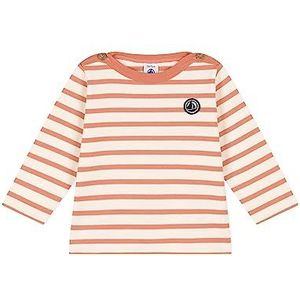 Petit Bateau A08fi Marine Baby - Unisex (1 stuk), Witte/roze sienna lavalanche