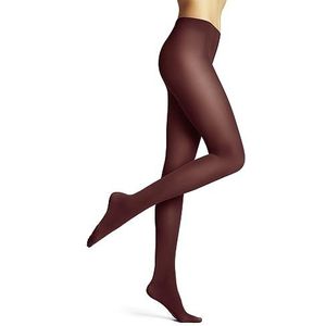 FALKE Dames fijne panty 50 DEN zwart huidskleur vele andere kleuren - fijne panty versterkt zonder patroon halfondoorzichtig, scheurbestendig, mat, duurzaam, rood (roest 8214), S-M, rood (roest 8214)