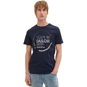 TOM TAILOR 1036952 Uomini T-shirt (1 stuk), 10668 - Sky Captain Blue