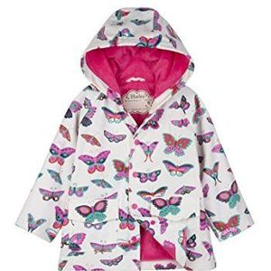 Hatley Bedrukte regenjas voor jongens, (Groovy Butterflies)