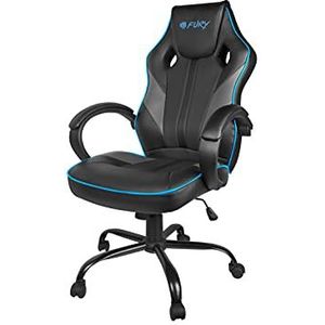 FURY Avenger M Gaming-stoel op PC, milieuvriendelijk leer, zwart, Eén maat